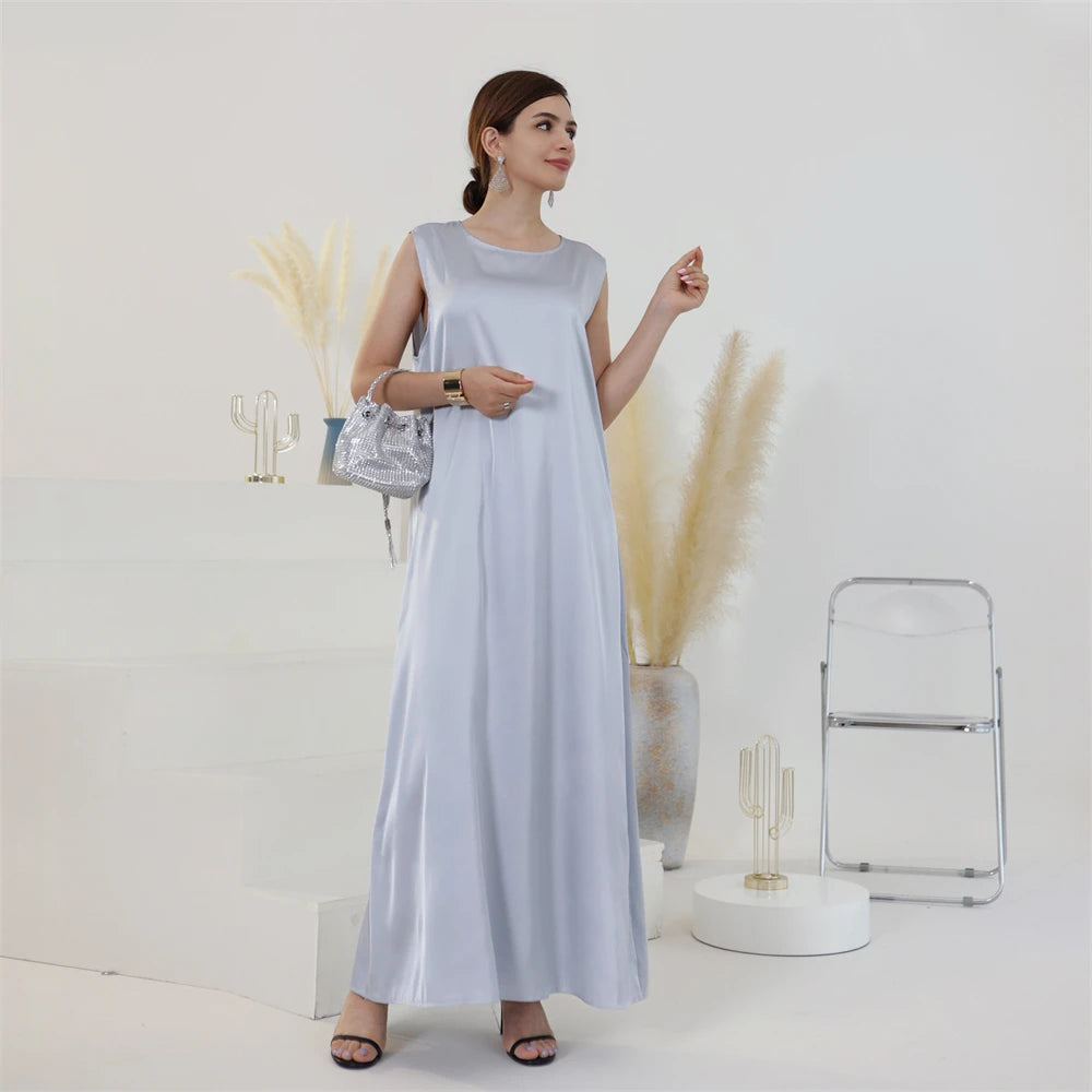 Abaya Colorée Fluide — Layla