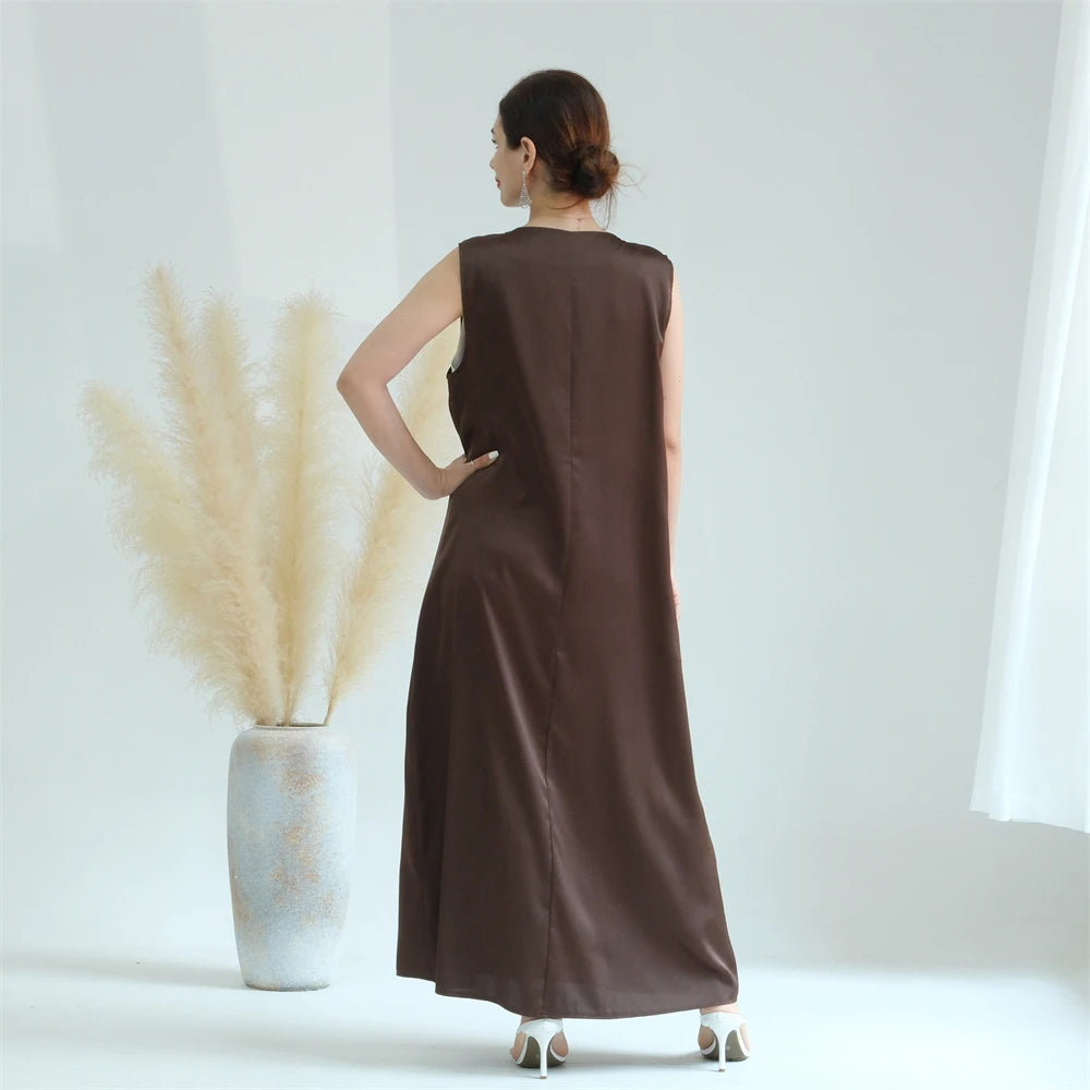 Abaya Colorée Fluide — Layla