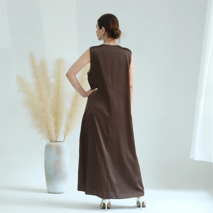 Abaya Colorée Fluide — Layla