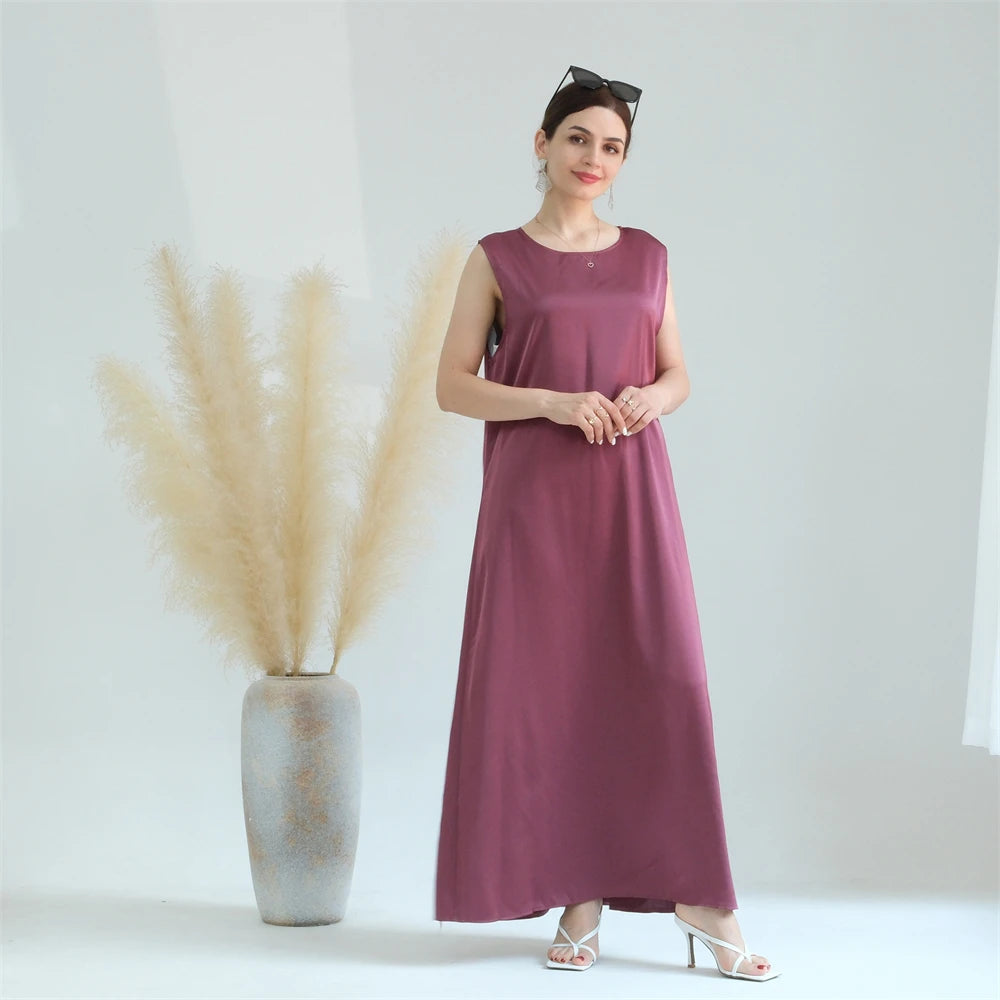 Abaya Colorée Fluide — Layla