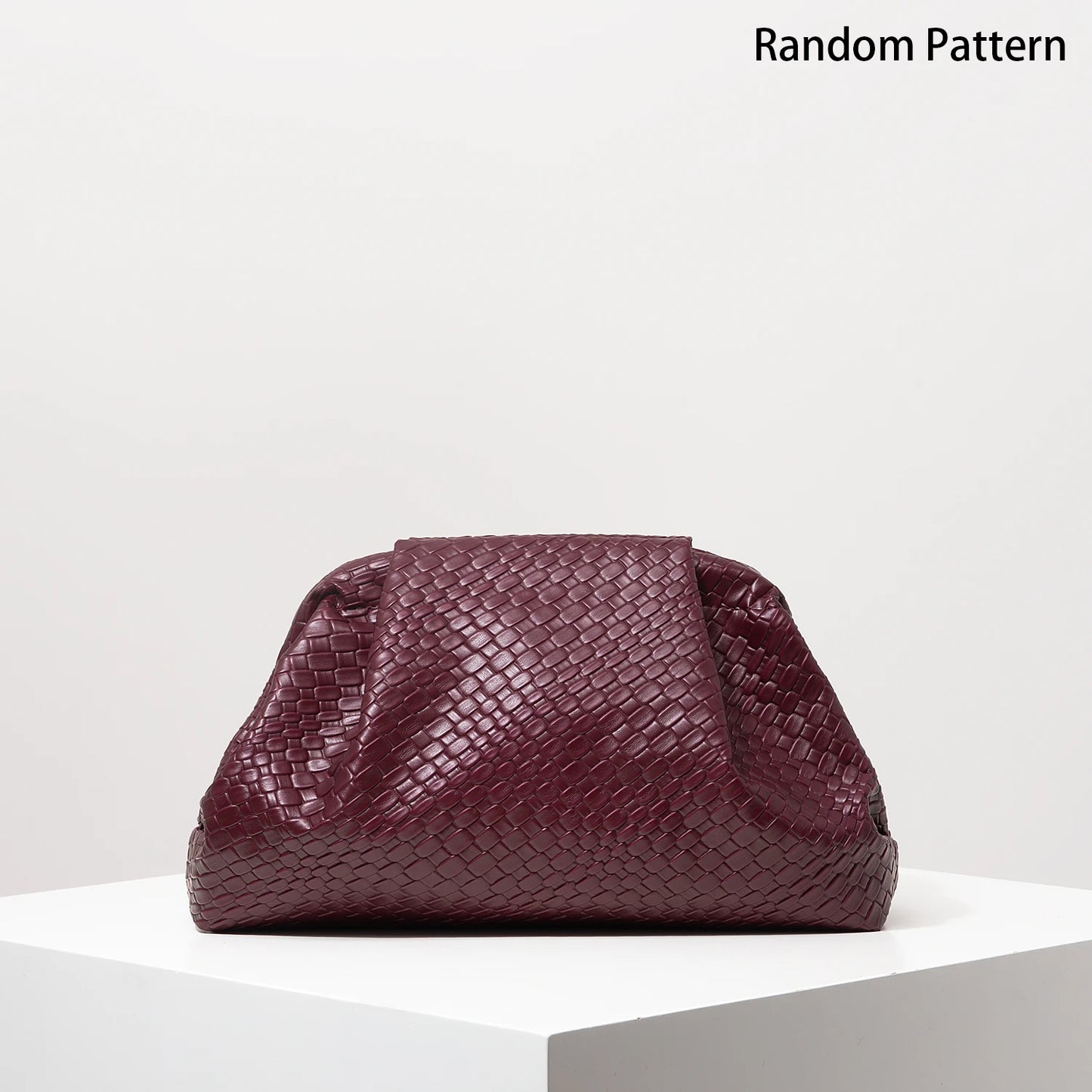 Pochette Tissée Vintage Warda — vue principale, bordeaux