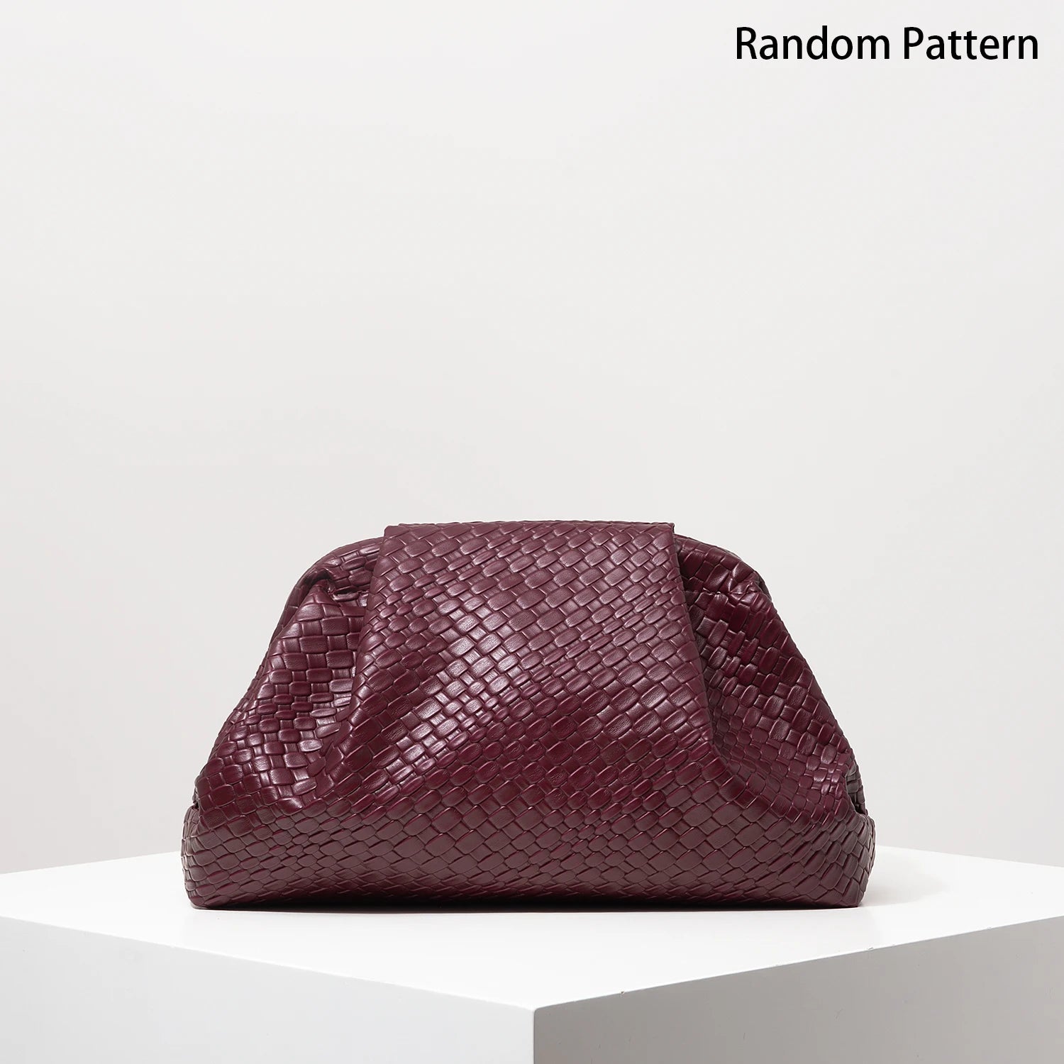 Pochette Tissée Vintage Warda — vue principale, bordeaux