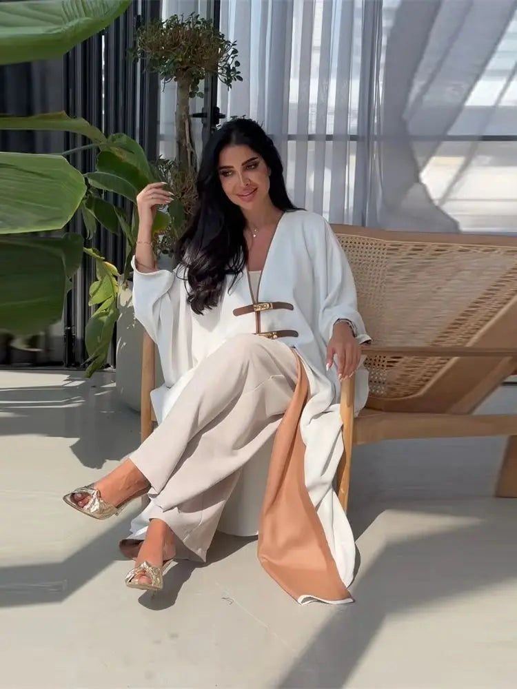 Essaadiya Abaya détail broderie - Maison Tanger