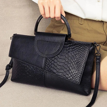 Sac épaule Safiya noir avec fermeture zippée — vue de face