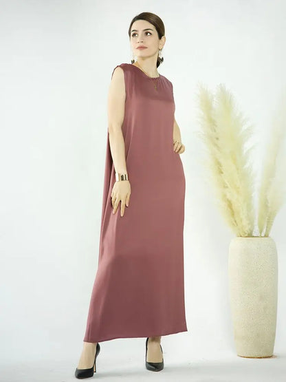 Abaya Colorée Fluide — Layla