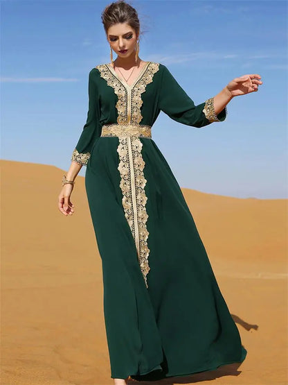 Essahrawiya Kaftan robe traditionnelle saharienne - Maison Tanger