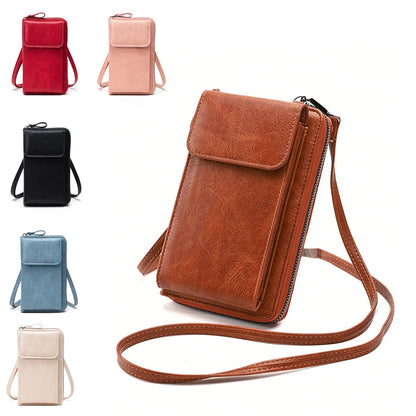 Sac téléphone bandoulière Mina en simili cuir PU — vue principale