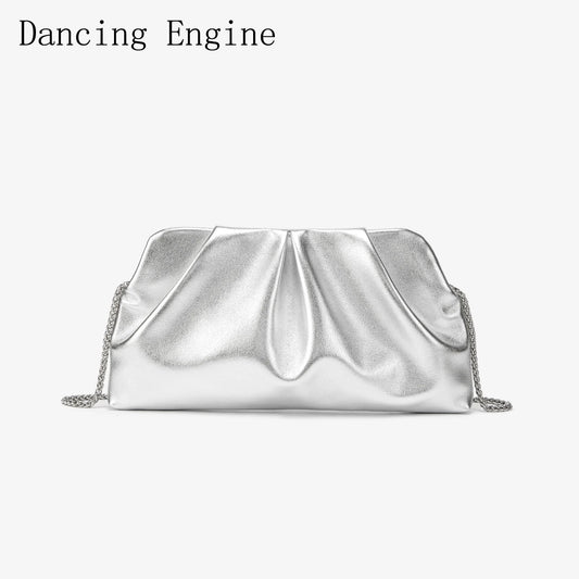 Pochette Nuage Souple Lina — vue principale, forme plissée