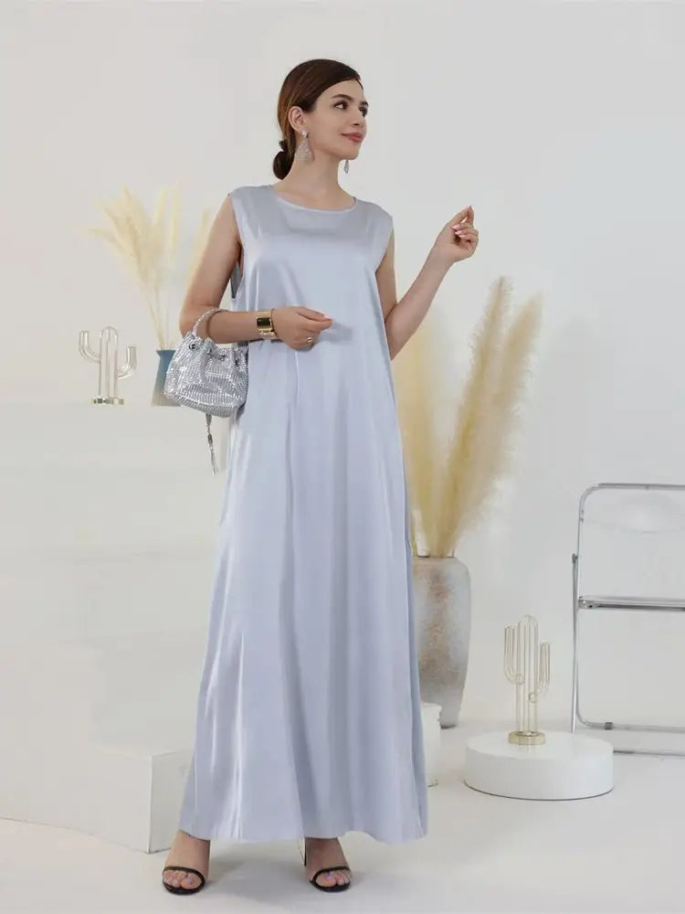 Abaya Colorée Fluide — Layla