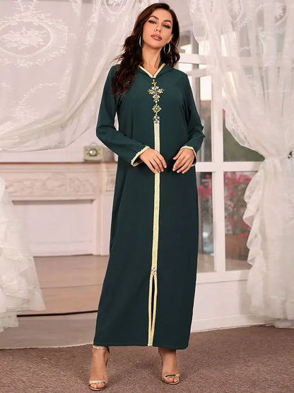 Hidaya Kaftan détail broderie artisanale - Maison Tanger