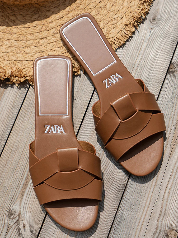 Sandales Zaba en cuir vegan - Maison Tanger