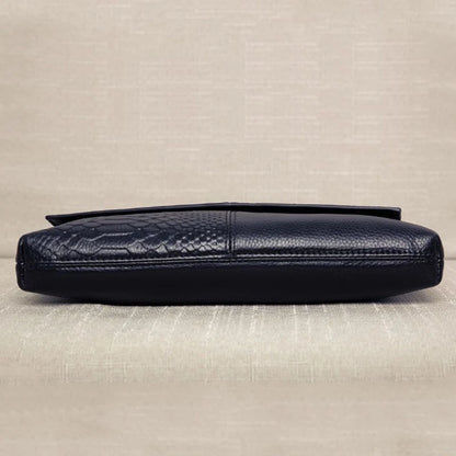 Sac porté épaule Safiya noir — détail de l'anse