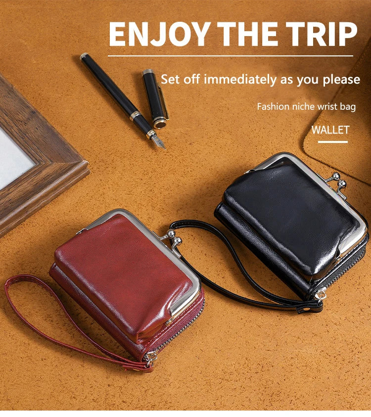 Portefeuille Compact à Dragonne — Yasmina
