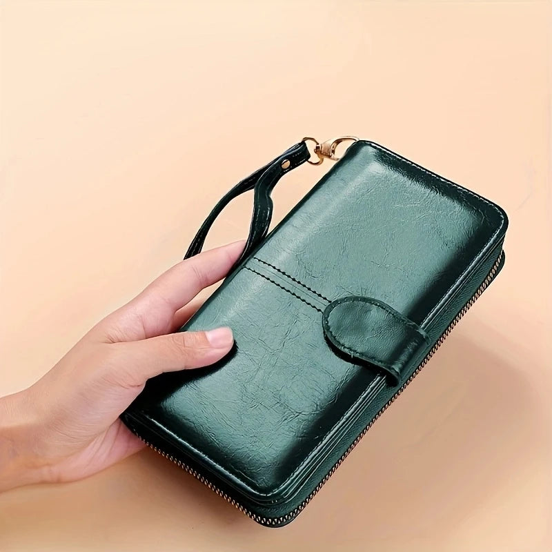 Portefeuille Éclat vue arrière cuir ciré - Maison Tanger