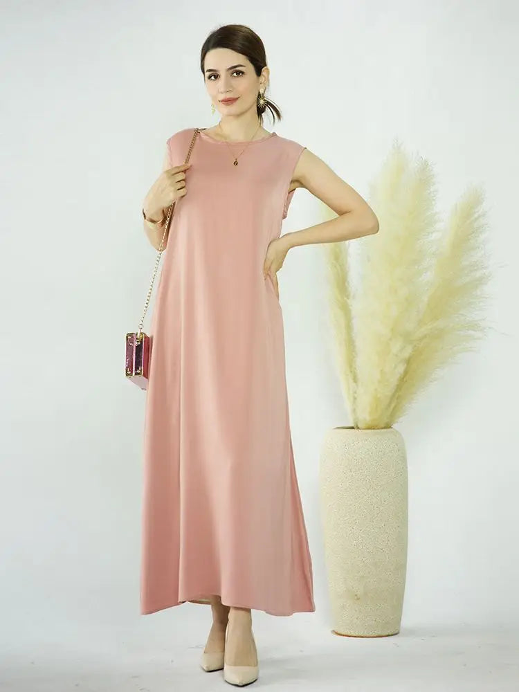 Abaya Colorée Fluide — Layla