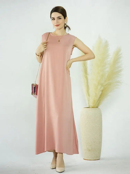Abaya Colorée Fluide — Layla