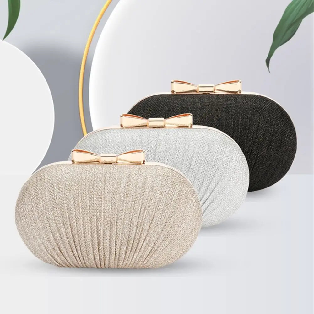 Pochette de soirée strass Noor avec chaîne épaule — vue principale