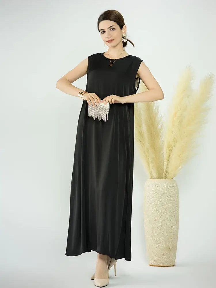 Abaya Colorée Fluide — Layla