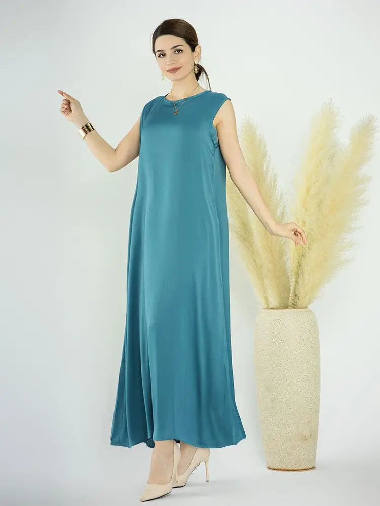 Abaya Colorée Fluide — Layla