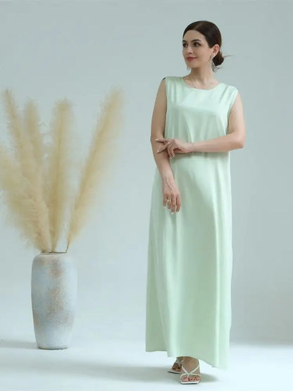 Abaya Colorée Fluide — Layla