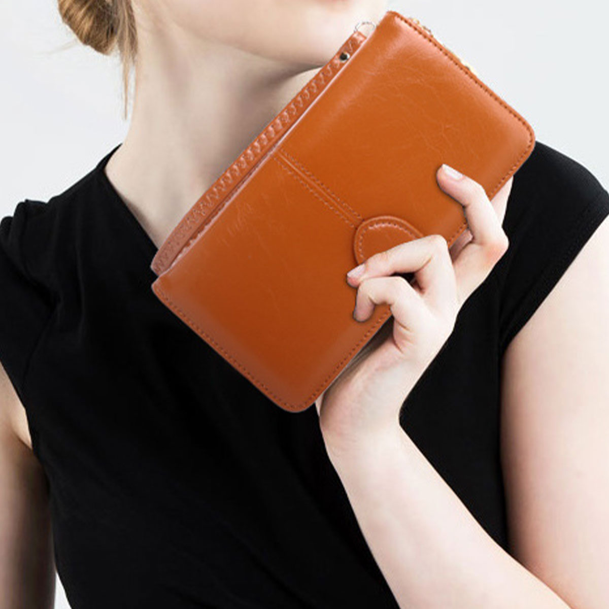 Portefeuille Éclat en Simili Cuir Ciré — coloris alternatif 2 | Maison Tanger